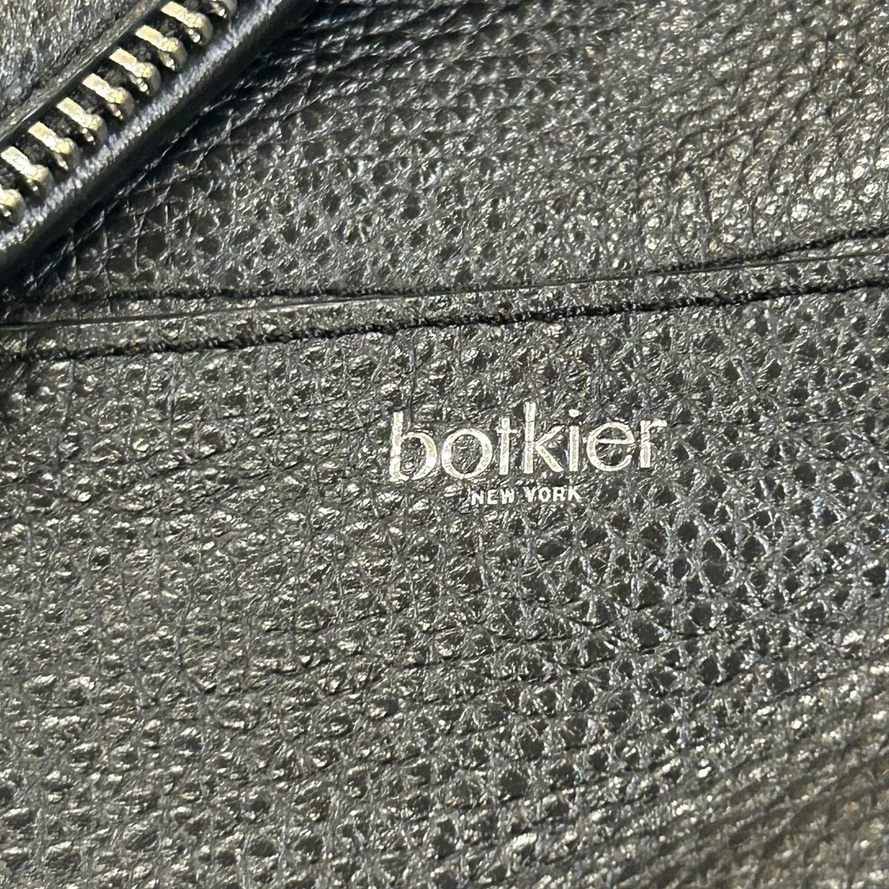 Botkier Hobo Bag Womens Large Black Pebbled Leather Shoulder Purse Dust Bag